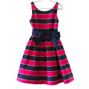POLO RALPH LAUREN Fit & Flare Sleeveless Striped Little Girls Cotton Dress | 5